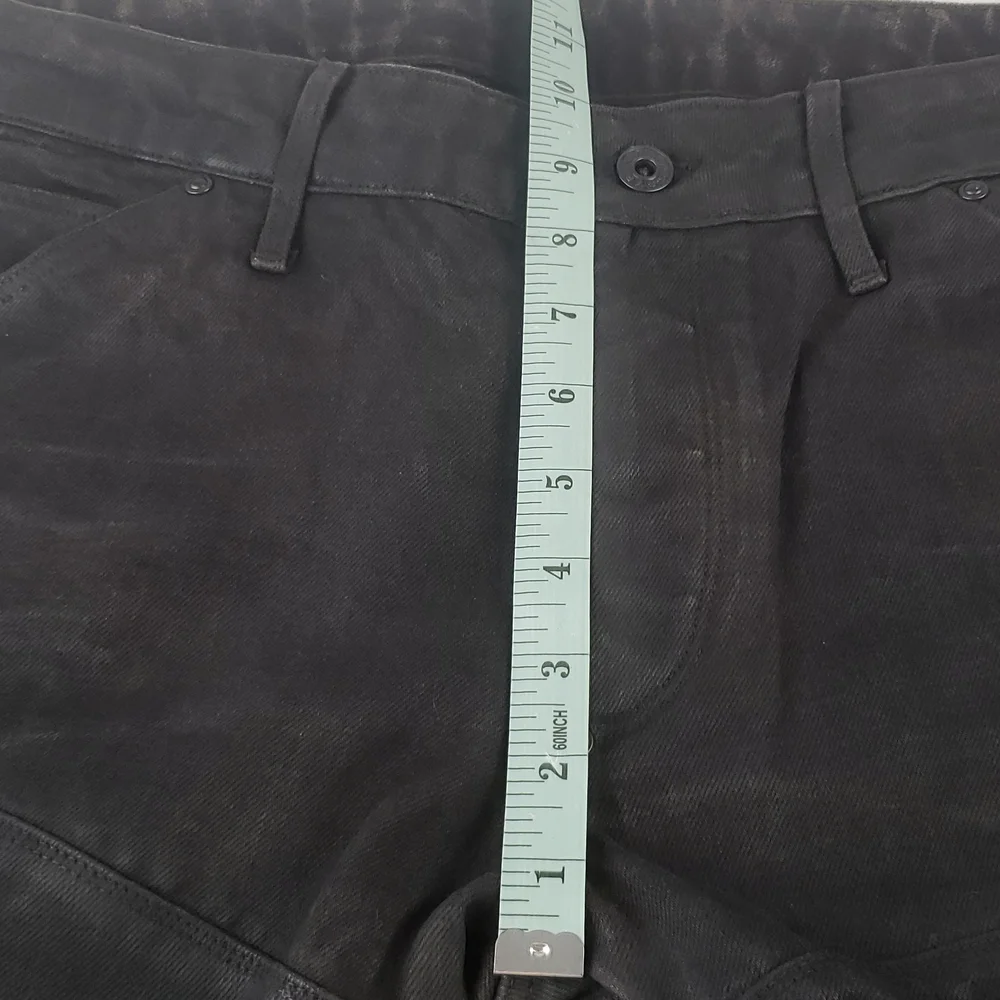 G-STAR Raw 5620 Low Tapered Moto Jeans Size 32 x 32 Waxed Gray